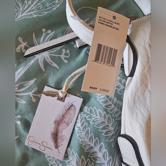 🆕️Jessica Simpson White Roxanne Satchel nwt - Picture 5 of 6